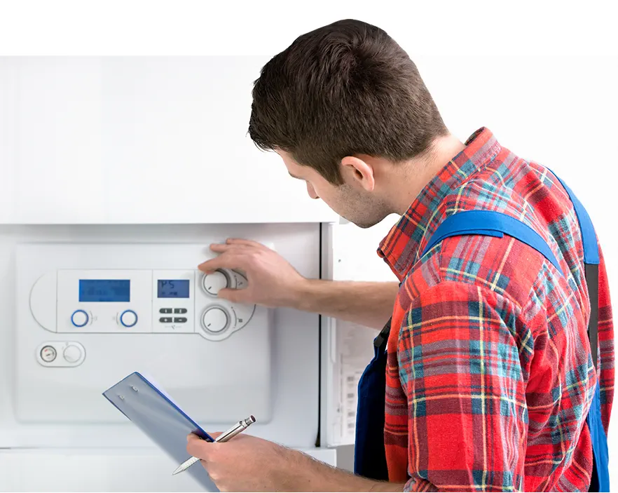 Hot water repairs specialist servicing a water heater